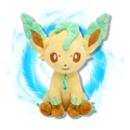 Pokemon Center Japanese Leafeon Fit Plushie
