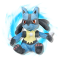 Pokemon Center Japanese Lucario Fit Plushie