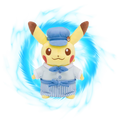 Pokemon Pikachu Café Plush Blue Limited Edition