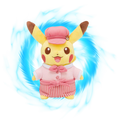 Pokemon Pikachu Café Plush Pink Limited Edition