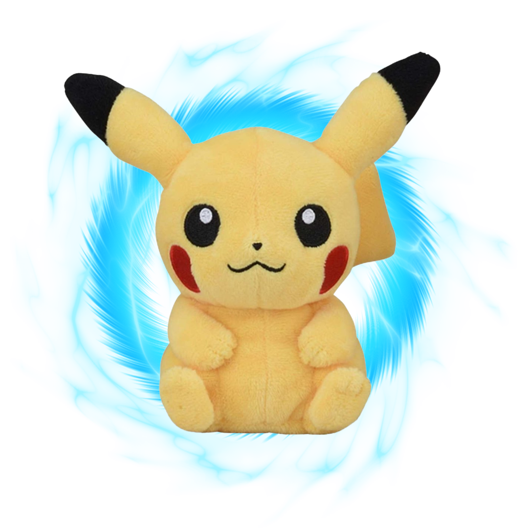 Pokemon Sitting Pikachu (Large) Plushie