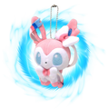 Pokemon Center Sylveon Plush Poke Doll Key Chain