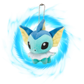 Pokemon Center Vaporeon Plush Poke Doll Key Chain